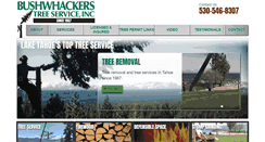Desktop Screenshot of bushwhackerstreeservice.com